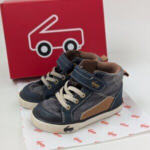 See Kai Run Dayton Denim Gray High Top Sneakers Toddler Size 6 with Box